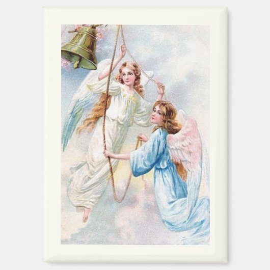 Pretty Angels With Bell Magneet (Voorkant)