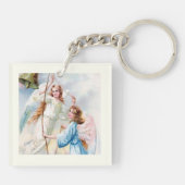 Pretty Angels With Bell Sleutelhanger (Achterkant)
