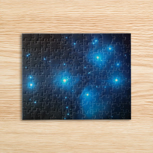 Pretty Aqua Blue Pleiades Hemel Foto Legpuzzel