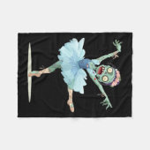 Pretty Ballerina Zombie Costume  Fleece Deken (Voorkant (Horizontaal))