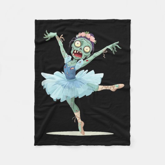 Pretty Ballerina Zombie Costume  Fleece Deken (Voorkant)