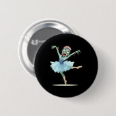 Pretty Ballerina Zombie Costume  Ronde Button 5,7 Cm (Voorkant /achterkant)