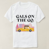 pretty basic podcast - gals on the go    t-shirt (Design voorkant)