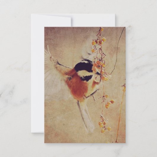Pretty Bird Wedding Save The Date (Voorkant)