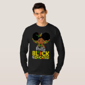 Pretty Black Educated Black History Month Kids Gir T-shirt (Voorkant volledig)