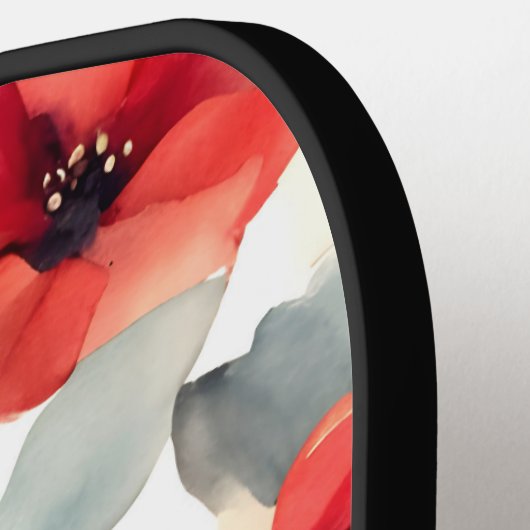 Pretty Blooming Red Blossoms Pickleball Paddle (Links Detail)