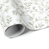 Pretty Blue Birds Bruidsfeest Cadeaupapier (Rol Hoek)