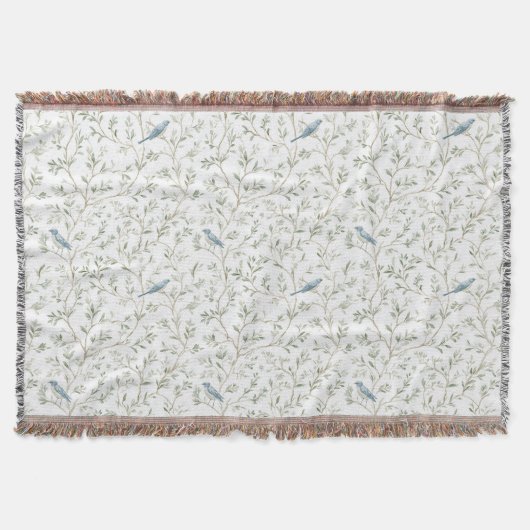 Pretty Blue Birds   Deken (Voorkant)