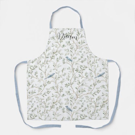 Pretty Blue Birds Dream Schort (Voorkant)