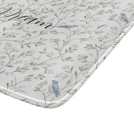 Pretty Blue Birds Dream Snijplank (Hoek)