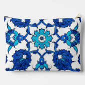 “Pretty Blue Duo Floral ” Cosmetische Accessoireta Etui (Achterkant)