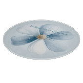 Pretty Blue Flower Snijplank (Hoek)