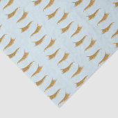 Pretty Blue Girly Gold Glam Glitter Eyelashes Tissuepapier (Detail)