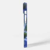 Pretty Blue Sea Holly Thistle Monogram Case-Mate iPhone Case (Achterkant / Links)