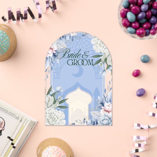 Pretty Blue wedding and festival Acryl Uitnodigingen (Insitu (Viering))