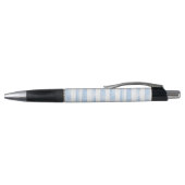 Pretty Blue White Plaid Stripes   Pen (Bovenkant)