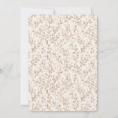 Pretty Blush Pink Cream Floral Birthday Kaart (Achterkant)
