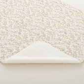 Pretty Blush Pink Cream Floral  Sherpa Deken (3/4)