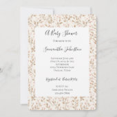 Pretty Blush Pink Floral Baby Shower Kaart (Voorkant)