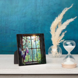 Pretty Boho Paarse Droomvanger in Raam Fotoplaat