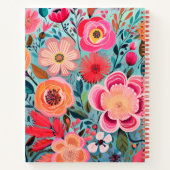 Pretty Botanical Stylish Floral Dot Journal Notitieboek (Achterkant)
