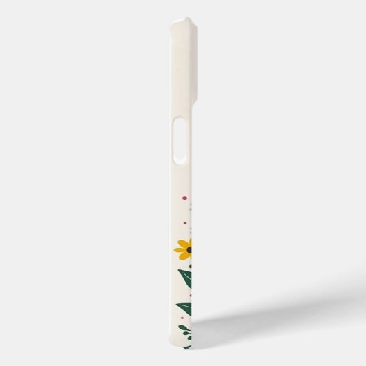 Pretty Bottom Border Flowers Case-Mate iPhone Case (Achterkant / Rechts)