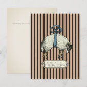 Pretty Bow Sheep™ Collectie - Briefkaart (Voorkant / Achterkant)
