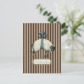 Pretty Bow Sheep™ Collectie - Briefkaart (Staand voorkant)