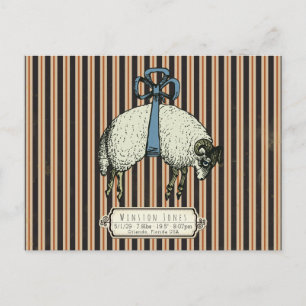Pretty Bow Sheep™ Collectie - Briefkaart