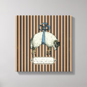 Pretty Bow Sheep™ Collectie - Ingepakt Canvas (Voorkant)