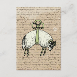 Pretty Bow Sheep  ~ Uitnodigingen