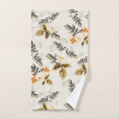 Pretty Brown Floral Fall Winter Matching  Bad Handdoek (Handdoek)