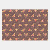 Pretty Bumble Bee Pattern Inpakpapier Vel (Voorkant 3)