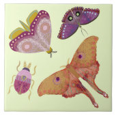 Pretty Butterflies Ceramic Tile Tegeltje (Voorkant)