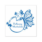 Pretty Butterfly Frame Bibliotheek Boeknaam Zelfinktende Stempel (Design)