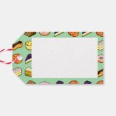 Pretty Cakes Happy Birthday! Cake & Pastry Pattern Cadeaulabel (Achterkant Horizontaal)