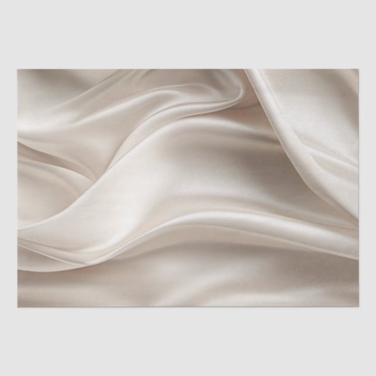 Pretty Champagne Goud Romantische Nep Satijn Tissuepapier (Voorkant)