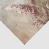 Pretty Chic Beige Blush Boho Bloemen Tissuepapier (Detail)