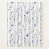 Pretty Chic Lavendel Bloemstrepen Planner (Achterkant)