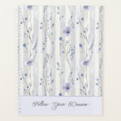 Pretty Chic Lavendel Bloemstrepen Planner (Voorkant)