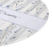 Pretty Chic Lavendel Bloemstrepen  Snijplank (Hoek)