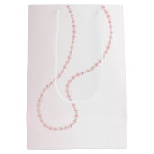 Pretty Chic Roze Parels Bruiloft Feest Medium Cadeauzakje (Achterkant)