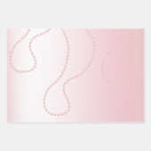 Pretty Chic Roze Parels Bruiloftsfeest Inpakpapier Vel (Voorkant 3)