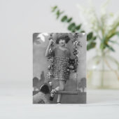 "Pretty Child" Vintage Photograph Briefkaart (Staand voorkant)