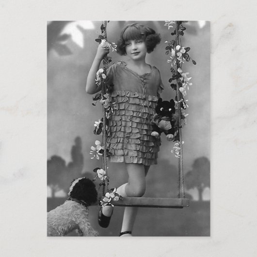 "Pretty Child" Vintage Photograph Briefkaart (Voorkant)