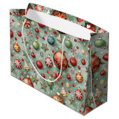 PRETTY COLOFUL CHRISTMAS ORNAMENTS GROOT CADEAUZAKJE (Achterkant Gekanteld)