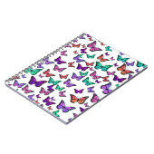 Pretty Colorful Butterflies Pattern Notitieboek (Linkerzijde)