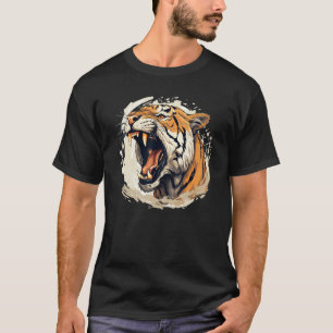 Pretty cool Tijgergezicht voor Sabeltand en grote  T-shirt