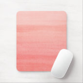 Pretty Coral Roze Ombre Watercolor Patroon Muismat (Met muis)
