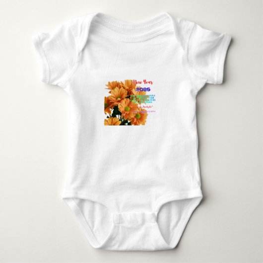 Pretty Cosmic Flower - Betoverende Galaxy Botanisc Romper (Voorkant)